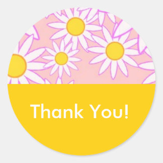 Daisy Thank You Sticker