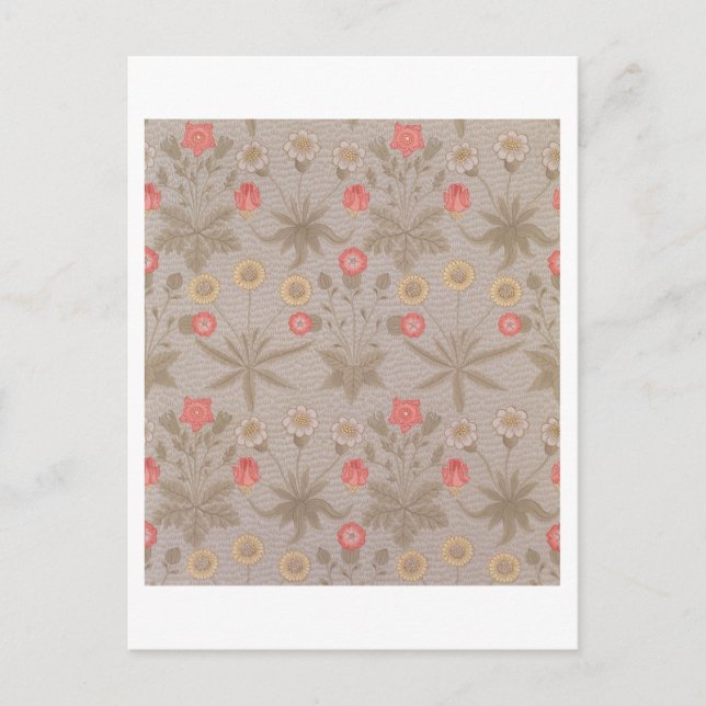 'Daisy', the first wallpaper designed by William M Postcard (Front)