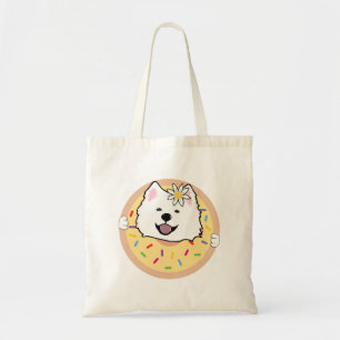 Daisy the samoyed tote bag