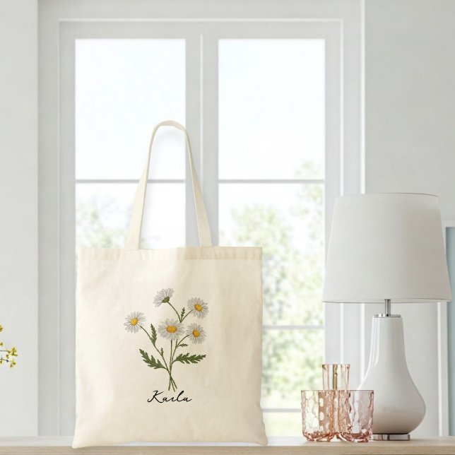 daisy tote bags, elegant for her bag (Creator Uploaded)