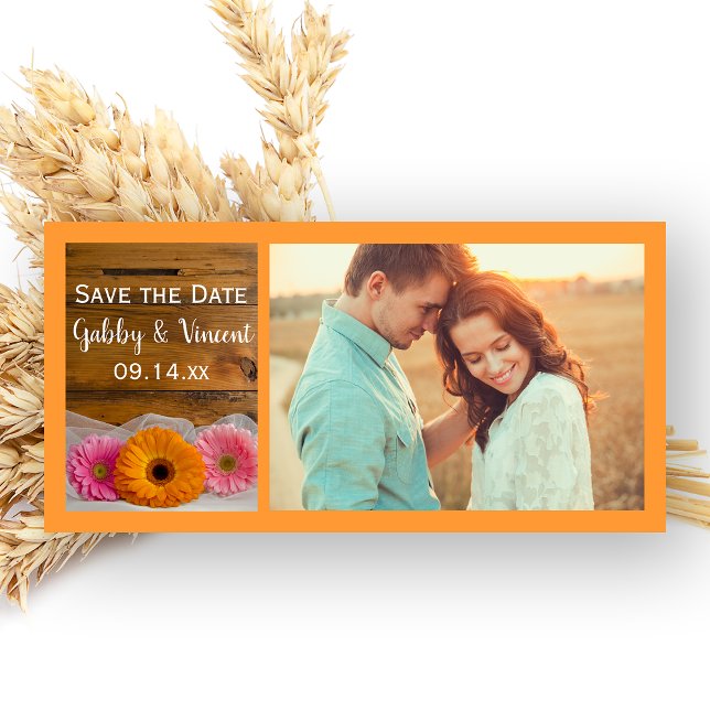 Daisy Trio Barn Wedding Save the Date Photo (Creator Uploaded)