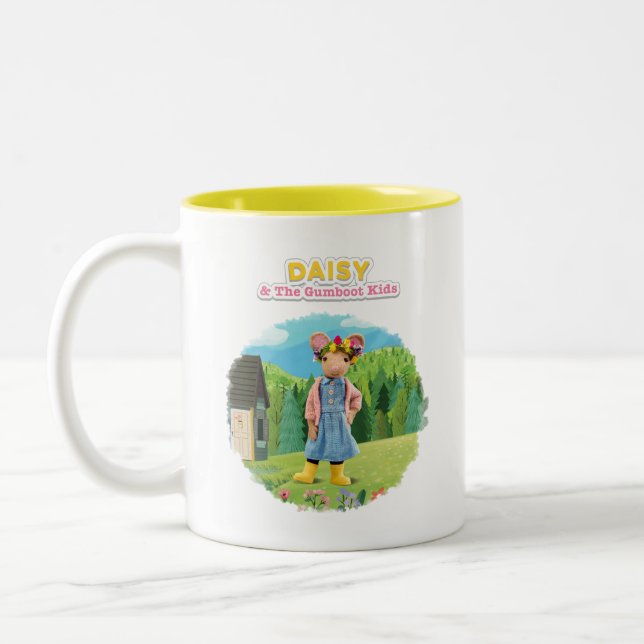 Daisy Two-Tone Coffee Mug (Left)