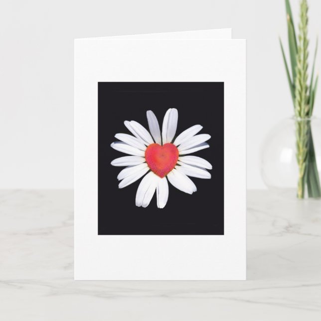 Daisy Valentine greeting card (Front)