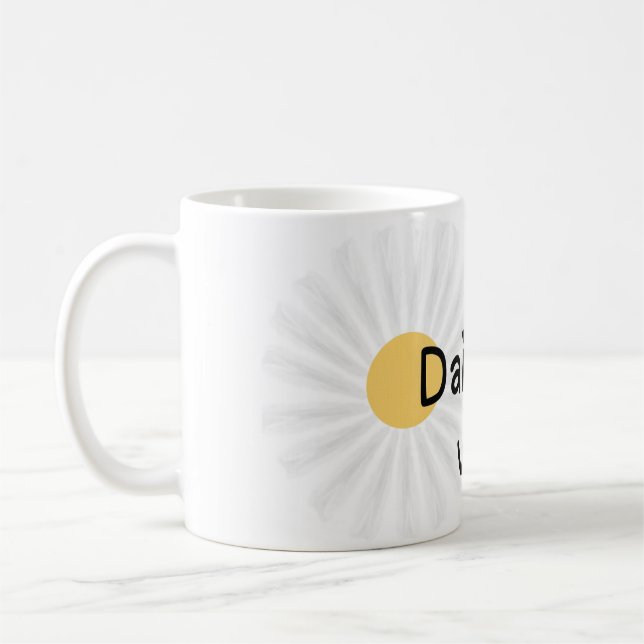 Daisy Vibes Only Cute Floral Mug (Left)