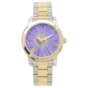 Daisy Watch Purple Daisy Flower Wrist Watch