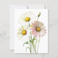 Daisy Watercolor Flower Modern Professional