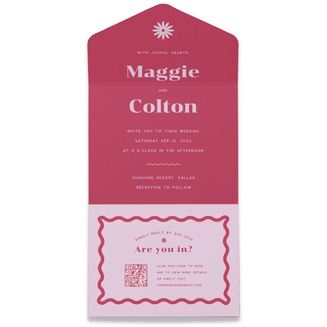 Daisy Wedding All In One Invitation (Creator Uploaded)