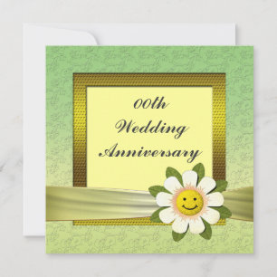 Daisy Wedding Anniversary Party Invitation