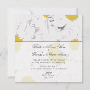 Daisy Wedding Invitation - From Bride & Groom