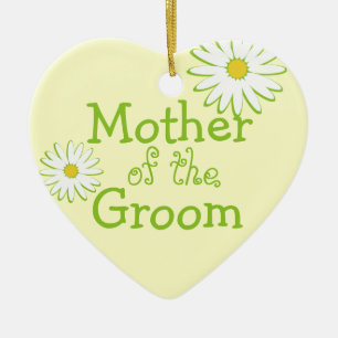 Daisy Wedding Mother of the Groom Ceramic Tree Decoration
