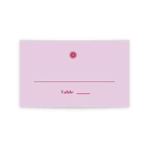 Daisy Wedding Place Card