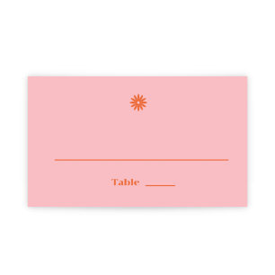 Daisy Wedding Place Card