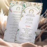 Daisy Wedding Program Art Nouveau by Mucha Programme<br><div class="desc">Introducing the editable Vintage Wedding Program by Alphonse Mucha, now available on Zazzle! This elegant program is the perfect way to guide your guests through your special day. The Vintage Wedding Program features a beautiful Art Nouveau design by the legendary Alphonse Mucha. The design's soft colours and intricate details are...</div>
