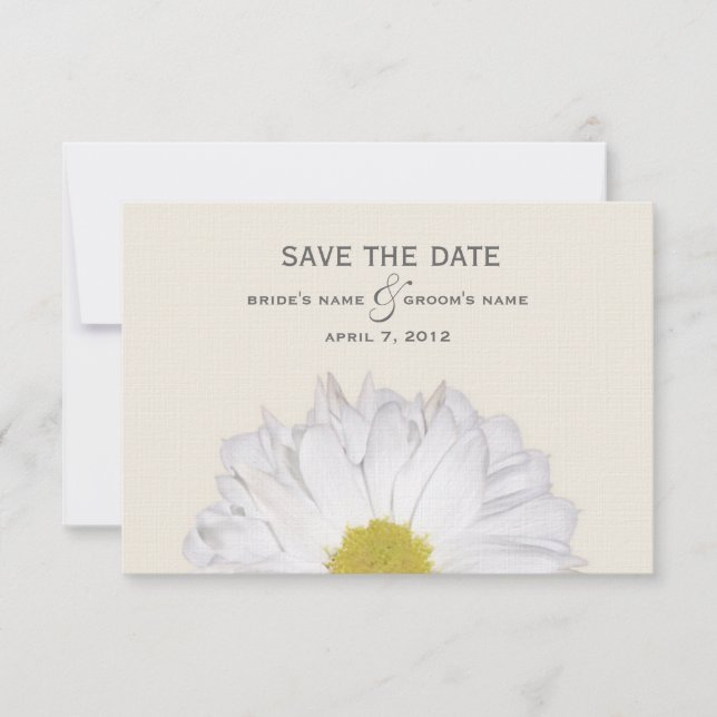 Daisy Wedding Save The Date (Front)