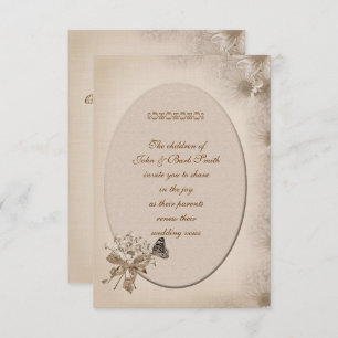 Daisy Wedding Vow Renewal Invitation