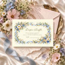 Daisy Wildflower Baby Shower Diaper Raffle
