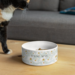 Daisy Wildflower Floral   Monogram Bowl