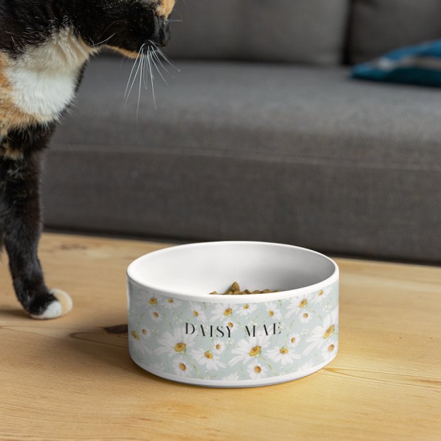 Daisy Wildflower Floral | Monogram Bowl (Creator Uploaded)