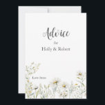 Daisy Wildflower Wedding  Advice Card<br><div class="desc">Our Daisy Wildflower Wedding Advice Card is a wonderful way to celebrate and share your joyous event. These beautiful daisies are perfect for spring or summer,  any garden themed wedding.</div>