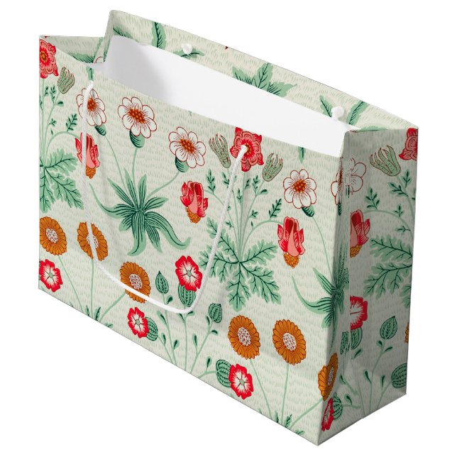Daisy, William Morris Large Gift Bag (Front Angled)