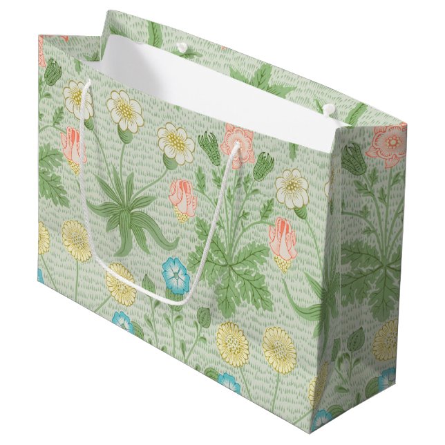 Daisy, William Morris Large Gift Bag (Front Angled)