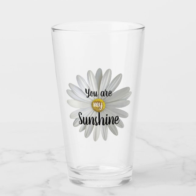 Daisy with Quote Glass (Front)