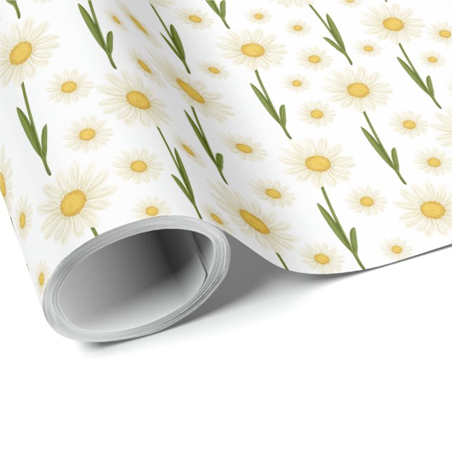 Daisy Wrapping Paper (Roll Corner)