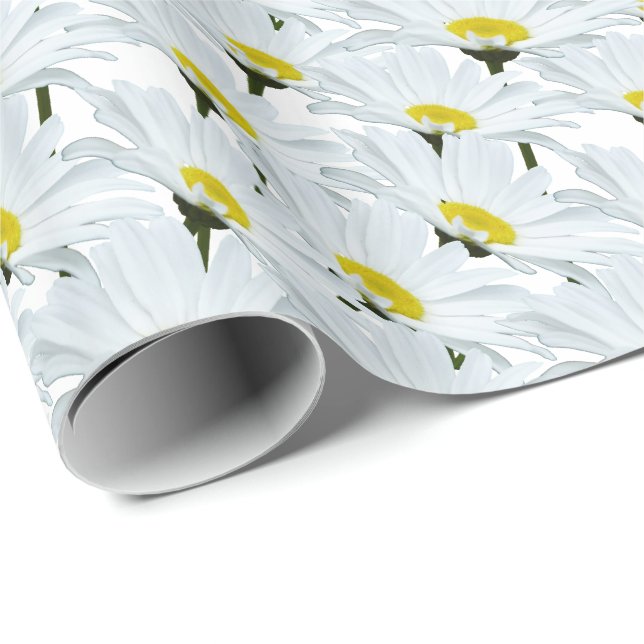 Daisy Wrapping Paper Daisy Flower Gift Paper (Roll Corner)