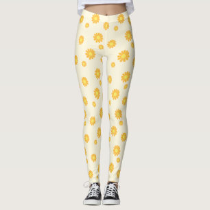 Daisy Yellow Leggings