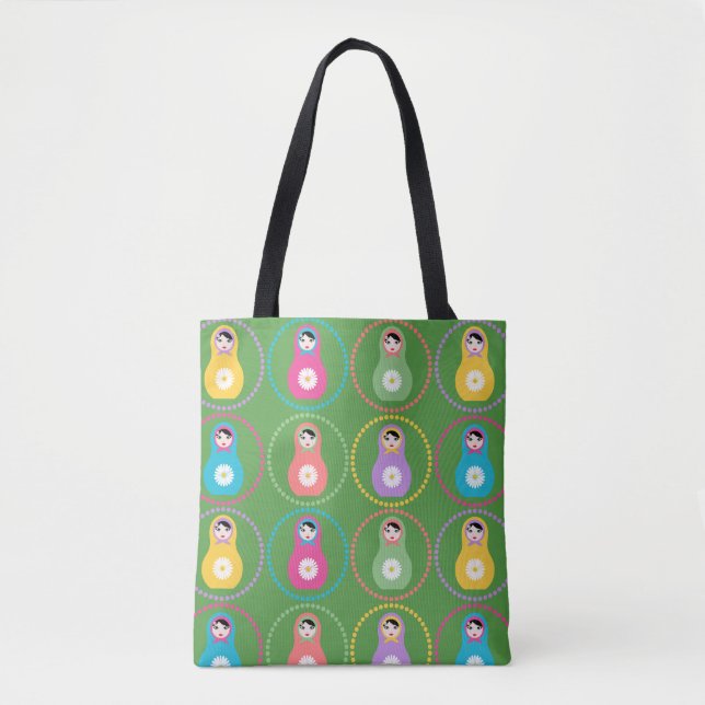 Daisyflower Matryoshka  Tote Bag (Front)