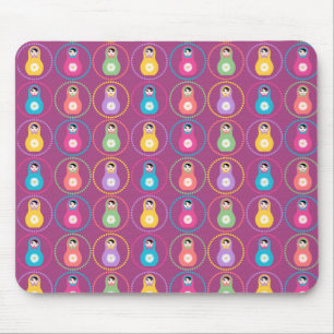 Daisyflower pattern mouse pad