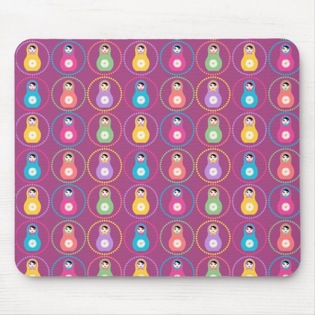 Daisyflower pattern  mouse pad (Front)
