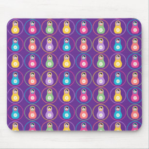 Daisyflower pattern mouse pad