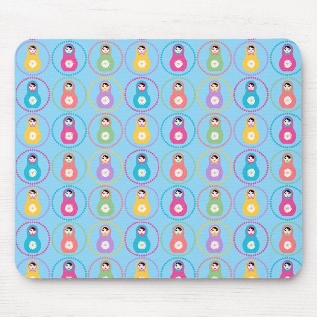 Daisyflower pattern  mouse pad (Front)