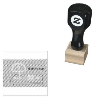 Daisy's Desk Rubber Stamp