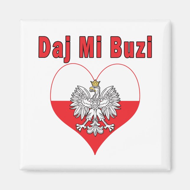 Daj Mi Buzi Eagle Heart Magnet (Front)