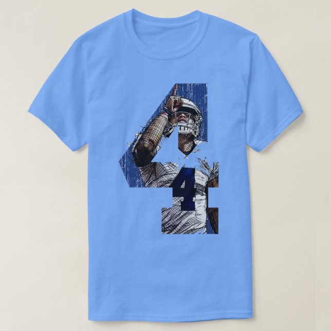 Dak Prescott Dallas Point TShirt (Design Front)