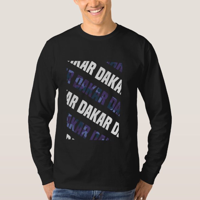 Dakar Camo Pattern Purple Camouflage T-Shirt (Front)