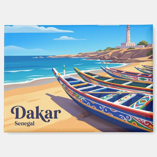 Dakar Senegal Magnet (Front)