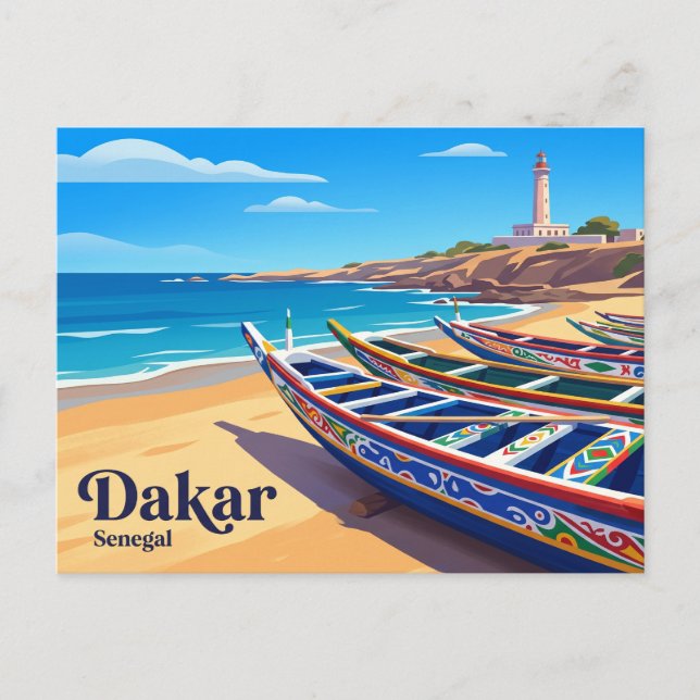 Dakar Senegal Postcard (Front)