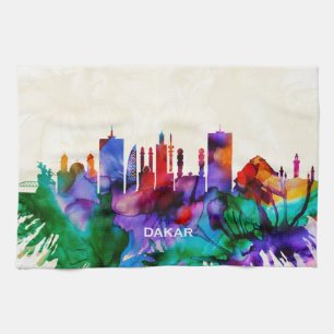 Dakar Skyline Tea Towel