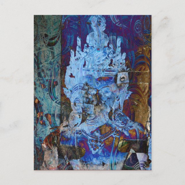 Dakini Emanation Blue Dreamer Postcard (Front)
