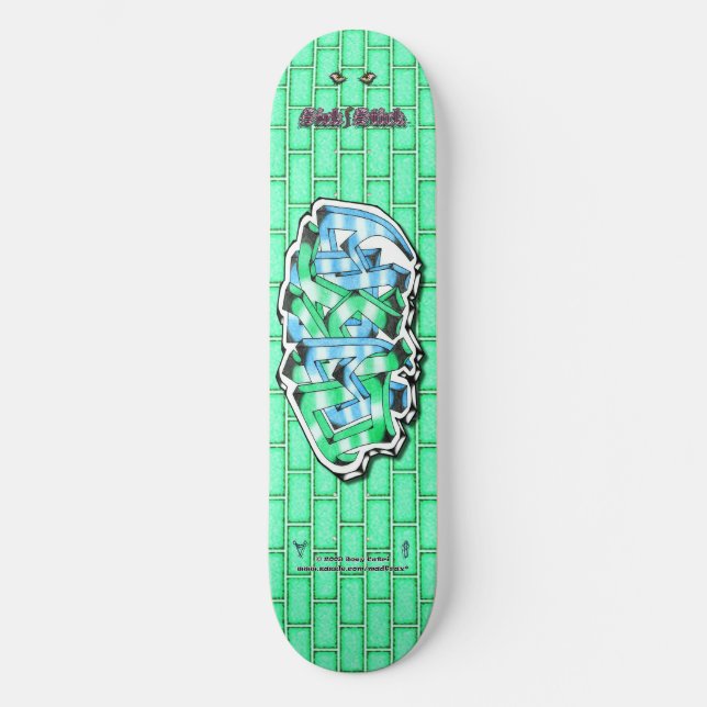 Dakota 02 ~ Custom Graffiti Art Pro Skateboard (Front)