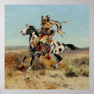 “Dakota Chief” by Charles M Russell Poster