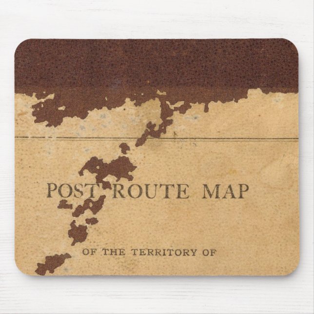 Dakota Territory post route map Mouse Pad (Front)