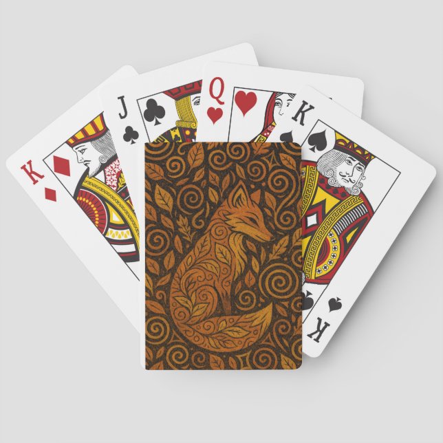 Dala-Fox Playing Cards (Back)