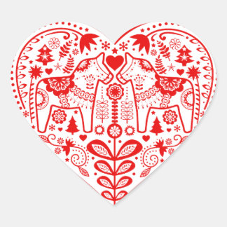 Dala Heart Sticker