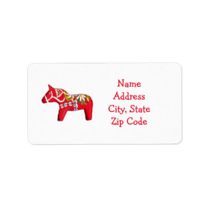 Dala Horse Address Labels