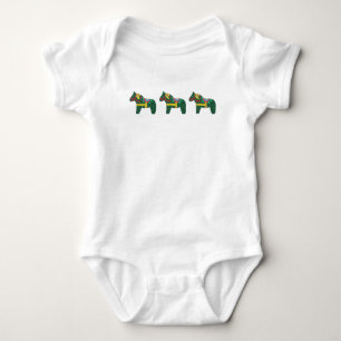 Dala Horse Baby Romper Bodysuit