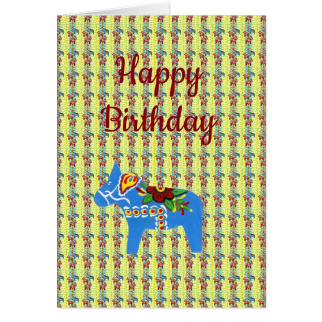 Dala Horse Birthday (Front)